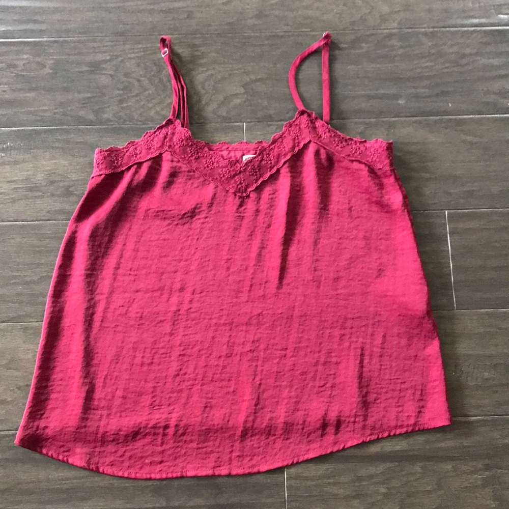 red holister blouse